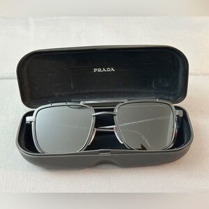 Prada Sleek Black Sunglasses with Case